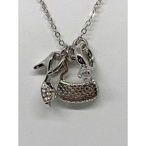 Lia Sophia Jewelry - Lia Sophia Silver Charm Shoe Bag Ring Necklace Lia Sophia Jewelry - Lia Sophia Silver Charm Shoe Bag Ring Necklace